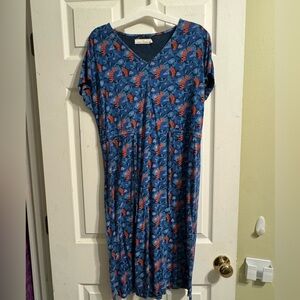 Blue seasalt and Cornwall cotton summer dress